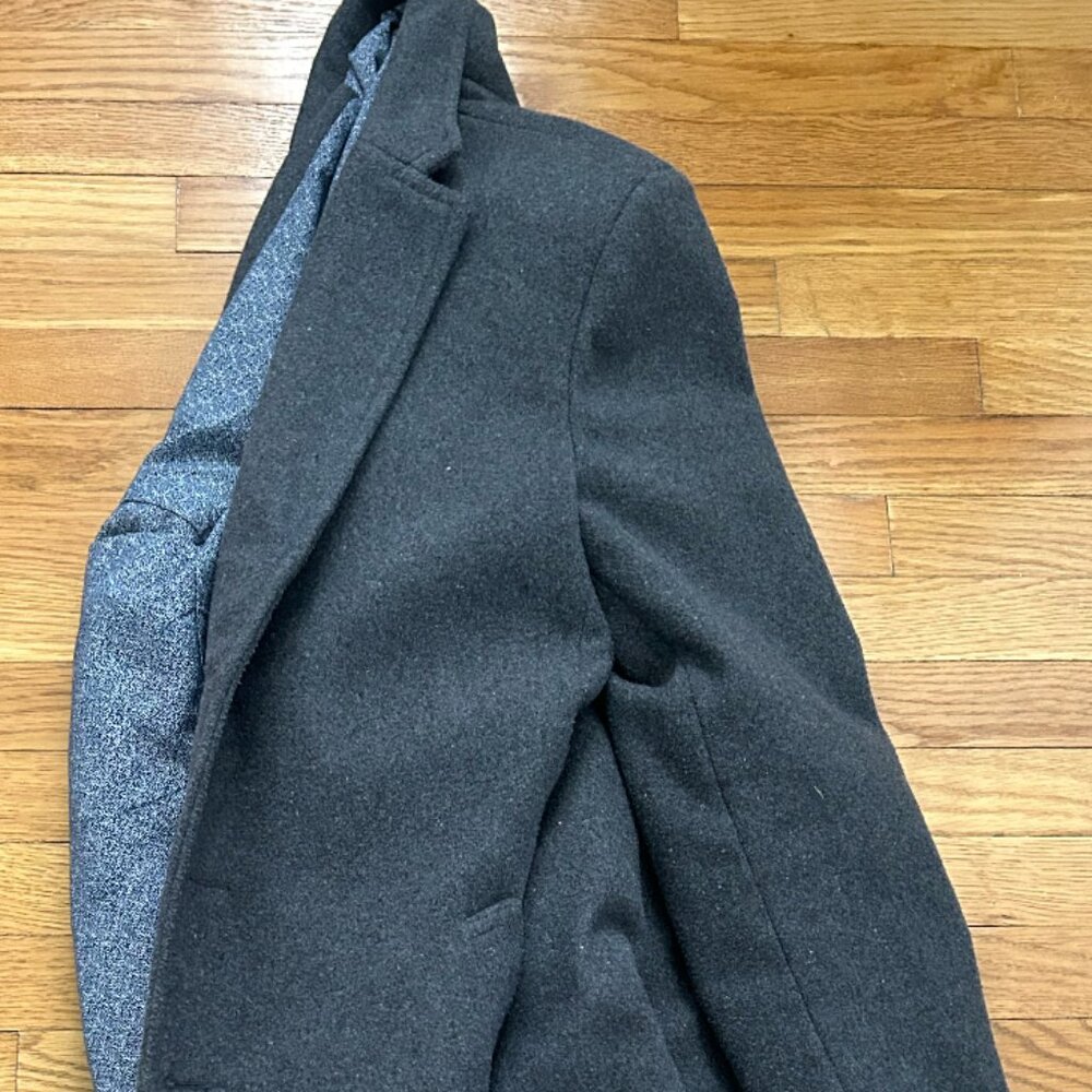 Custom Made and Tailored Gray Peacoat